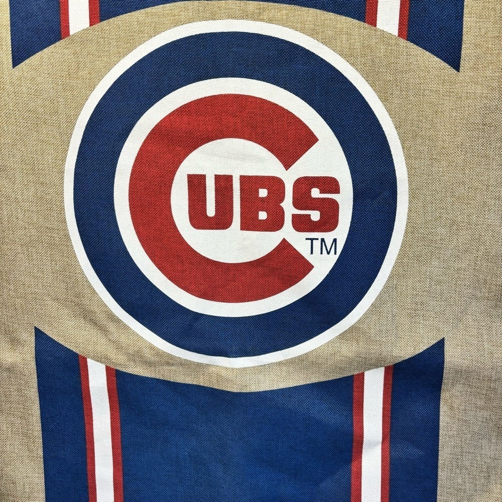 Chicago Cubs Two Sided Vertical Banner 28 x 43 red, white, and blue MLB - Picture 3 of 12